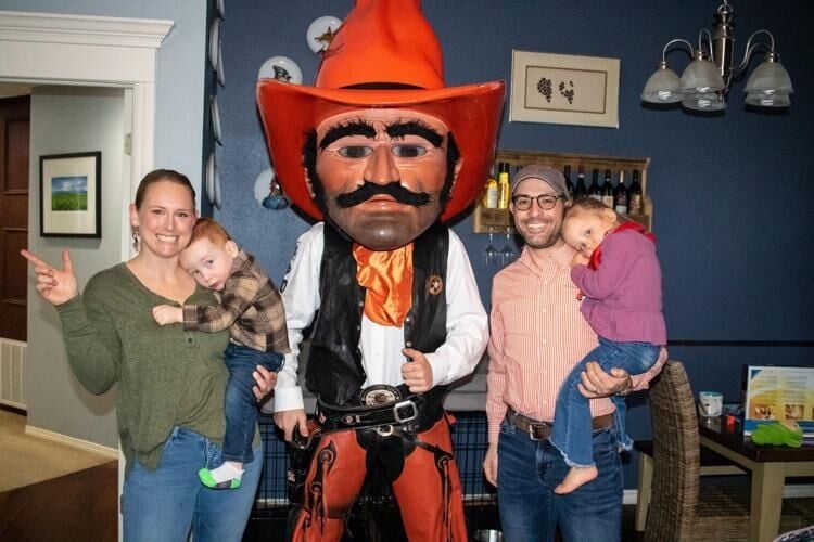With love, from Pistol Pete — the centerpiece figure of the OSU culture